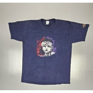 Les Miserables T-Shirt Mens XL. Vintage 90s London Musical Dewynters‎ Navy Blue.
